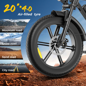 Vélo hybride Maxwheel 20 pouces, 5 vitesses, pneus larges, vélo électrique pas cher pour adultes RX-T3A RX-T3A - Product Image 1