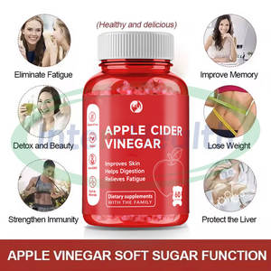 Gomitas de Vinagre de Sidra de Manzana ACV Ausreson Detox Quemador de Grasa Puro Natural Vegano 1000mg - Product Image 2