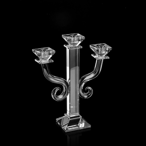 3 Arms Clear Crystal <strong>Candelabra</strong> MH-Z0147 - Product Image 3