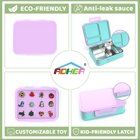 Boîte à lunch Aohea en acier inoxydable, vaisselle, contenant alimentaire en plastique, boîte à lunch pour enfants, école, bureau, boîte à lunch bento