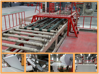 Meilleure machine de fabrication de dalles de plafond en PVC et en plâtre automatique à faible investissement et haute capacité de production en Chine, 380V