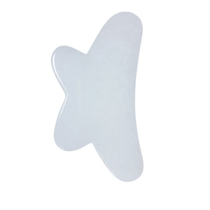 100% Natural White Jade Butterfly Gua Sha Board Cooling Facial <b>Massager</b> <b>Tool</b> - Product Image 1