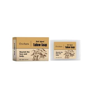 OceAura Herb-Infused Tallow <b>Soap</b> 100G Nourish Face And Body - Product Image 1