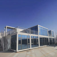 Villa Modular Prefabricada Pequeña, Económica, con Vista al Mar, Proyecto de Resort de Lujo, Oficina Temporal para Obra