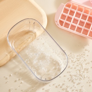 Creative Home Ice Grid Artifact Ice <b>Box</b> New Square Ice Cube Mold Plastic Cartoon Stackable Freezer Safe - Product Image 3