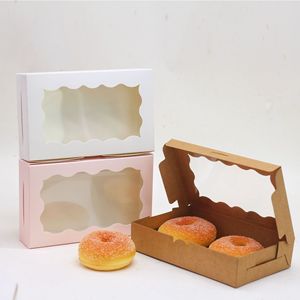Phổ biến rõ ràng cửa sổ Cookie bánh nhỏ Hộp Quà Tặng container trắng nâu giấy thực phẩm hộp cho món tráng miệng - Product Image 3