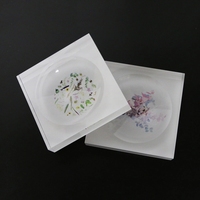 Bol à bonbons en acrylique vert néon épais et luxueux pour la décoration de la maison, bol de service décoratif, bols à bonbons super cristallins