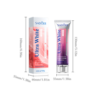 SADOER Dentifrice Herbal Citron Menthe Anti-Caries Blanchissant Jetable Élimination des Taches Blanches Brillantes Usage Domestique Vente en Gros Transfrontalière