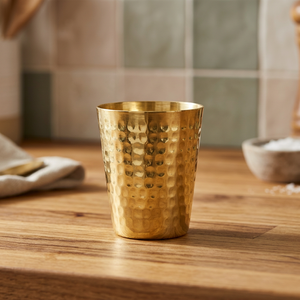 Classic Gold Plated Hammered Shot <b>Glasses</b> - Product Image 1