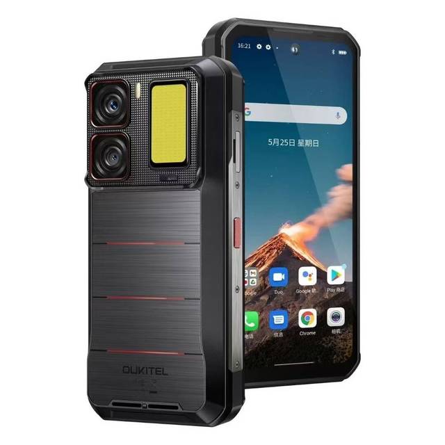 WP300 Rugged Phone & Watch 12GB+512GB 6.8" OLED 120Hz Octa Core Android 15 5G LTE NFC SOS IP69K Waterproof