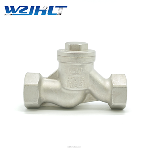 Vanne de retenue à filetage femelle en acier inoxydable 304, étanchéité PTFE, hydraulique, industrielle, pour <span class=keywords><strong>pompe</strong></span> à eau à vapeur, vannes de <span class=keywords><strong>relevage</strong></span> <span class=keywords><strong>anti</strong></span>-<span class=keywords><strong>retour</strong></span> - Product Image 1