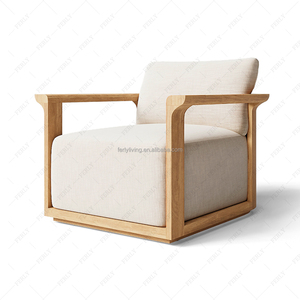 FERLY Set di Mobili <span class=keywords><strong>da</strong></span> Esterno Moderni per Resort, Divano <span class=keywords><strong>da</strong></span> <span class=keywords><strong>Giardino</strong></span> per Hotel, Set <span class=keywords><strong>da</strong></span> <span class=keywords><strong>Patio</strong></span> <span class=keywords><strong>in</strong></span> <span class=keywords><strong>Legno</strong></span> per Villa - Product Image 4