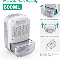 Calme Portable Desumidificador De Ar Petit Domestique Peltier Air Déshumidificateur Maison