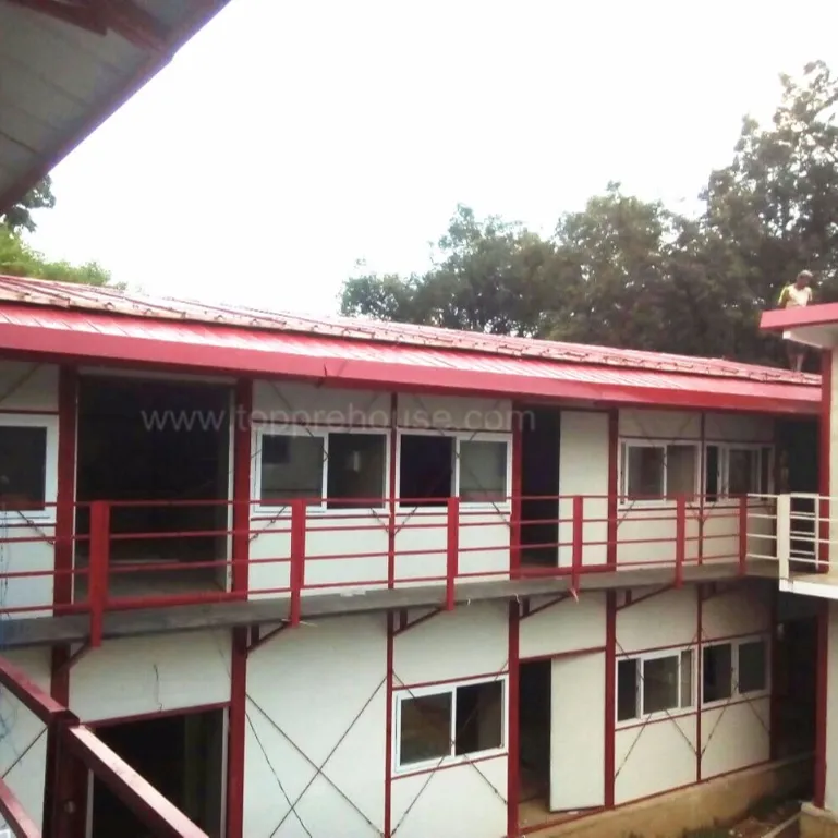 Maisons préfabriquées importées de cabine de porta de construction modulaire de maison d'école afrique du sud