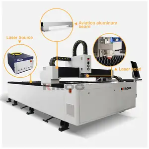 KIROC 1500W Die Board Desktop 1325 Fiber Iron Sheet Metal CNC Laser Cutting Machine Price for Stainless Steel Sheet Metal