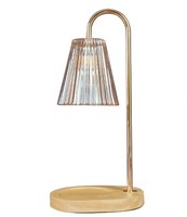 Lampe chauffe-bougie vintage à intensité variable avec boîte cadeau, accessoire pour bougies parfumées, cadeau de Noël ou d'anniversaire