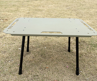 Table tactique légère d'extérieur Table pliante portable Ensemble de table tactique en aluminium ajusté