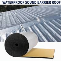 Rouleau d'isolation auto-adhésif en mousse noire avec feuille d'aluminium, pare-vibrations, imperméable, insonorisant pour toiture et murs, personnalisable OEM