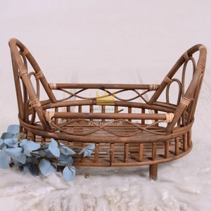 Cuna de Ratán Hecha a Mano para Bebé, Cuna de Mimbre Tejida para Habitación Infantil, Precio Económico - Product Image 3