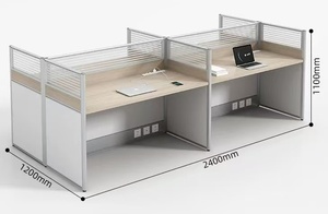 <span class=keywords><strong>Escritorio</strong></span> de Oficina Ergonómico Moderno de Madera con Diseño <span class=keywords><strong>en</strong></span> Forma de Cubículo - Product Image 2