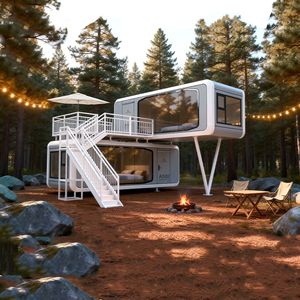 Casa Prefabbricata Mobile Flessibile Espandibile Versatile per Campeggio all'Aperto, Alloggi Turistici, Hotel Pop-up Commerciali e Piazze - Product Image 5