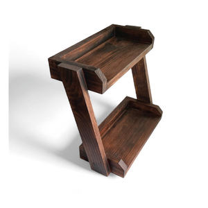 Organisateur de salle de bain multifonctionnel en bois écologique à deux niveaux pour le comptoir de la cuisine, le bureau et la coiffeuse - Product Image 2