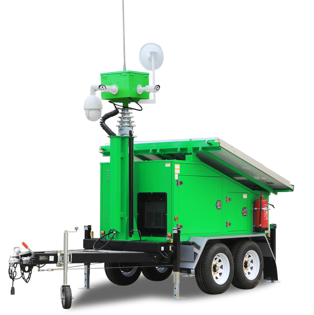 2024 Hot Sale Mobile Solar CCTV Trailer