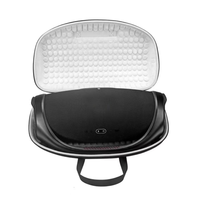 Étui de transport pour haut-parleur portable de luxe résistant aux intempéries, en EVA rigide, avec bandoulière et système à double fermeture éclair