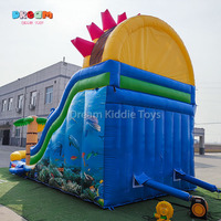 Toboggan aquatique gonflable à succès, toboggan gonflable commercial pour piscine