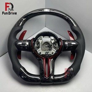 Volante Deportivo Personalizado de Fibra de Carbono Forjado con LED y Calefacción, con Levas de Cambio para <span class=keywords><strong>BMW</strong></span> Serie <span class=keywords><strong>F</strong></span> X5 F15 F80 M3 F11 F31 F01 F07 X3 F25 F33 - Product Image 6