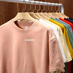 T-Shirt Personalizzata di Alta Qualità in Cotone con Logo Personalizzato per Uomo, Stampa Personalizzata, Maglietta Oversize Semplice per Uomo - Product Image 1