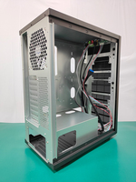 Châssis de serveur de la tour Eatx à double voie Refroidissement par eau Ordinateur de bureau DIY 360/240 Ordinateur de jeu Supports en aluminium Carte mère
