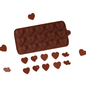 Molde de silicona para Chocolate en forma de corazón, molde para Mousse de pastel de fácil liberación para hornear, utensilios de silicona de grado alimenticio - Product Image 4