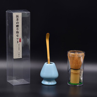Boîte PET personnalisée Chasen Matcha Fouet Cuillère Porte-Fouet Matcha Ensemble Thé