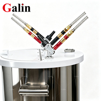 Máquina de Recubrimiento en Polvo Galin 304 de Acero Inoxidable Tribo Dual Mini para Llantas, Cilindros de Gas y Perfiles de Aluminio EASYCO-FD