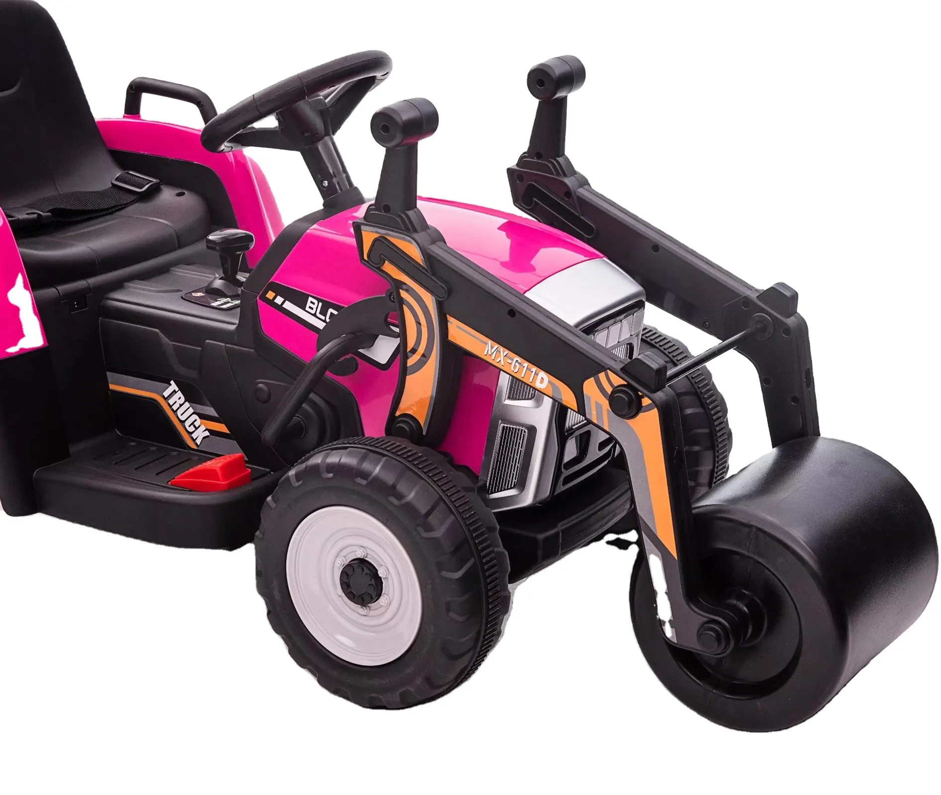Детский Электрический педальный трактор высшего качества с хвостовиком, Детская игрушечная машинка для езды на автомобиле для детей