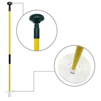 Mât de drapeau de mini-golf portable en fibre de verre à 2 sections avec bâtons de drapeau pour putting green, bâton de drapeau pour jardin, drapeaux de golf