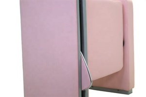 Design di fantasia sala conferenze chiesa posti a sedere in pelle <span class=keywords><strong>rosa</strong></span> sedia Auditorium con tavoletta di scrittura Anti-panico - Product Image 5