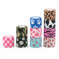 Bandage Cohésif Auto-Adhésif Personnalisé à Motifs Mignons pour Animaux (Chiens, Chevaux) et Protection des Blessures Sportives des Enfants - Vente en Gros