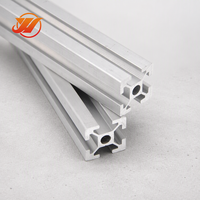 Profils en aluminium extrudé 6061/6063 T5/T6 2020, finition brute ou anodisée argentée, pour applications de cadre - Vente chaude