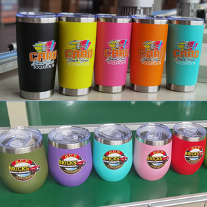 Vaso de café de doble pared con tapa para coche, vaso de vacío personalizado con pajita ND de 20oz y 30oz - Product Image 4