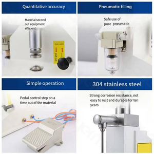 A03 Manual Filler Piston Bottle Perfume Water Cosmetic Cream Oil Honey Paste Liquid Filling Machine for <b>Small</b> Business - Product Image 4