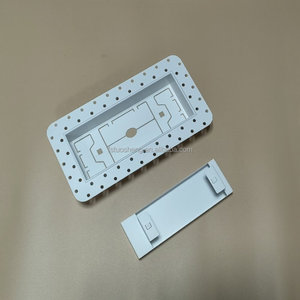 Modern Design 4x10 Flush <strong>Wall</strong> Ceiling Register <strong>Vent</strong> Square White Metal Exhaust Drywall Mount <strong>Vent</strong> for HVAC Ventilation Floor - Product Image 4