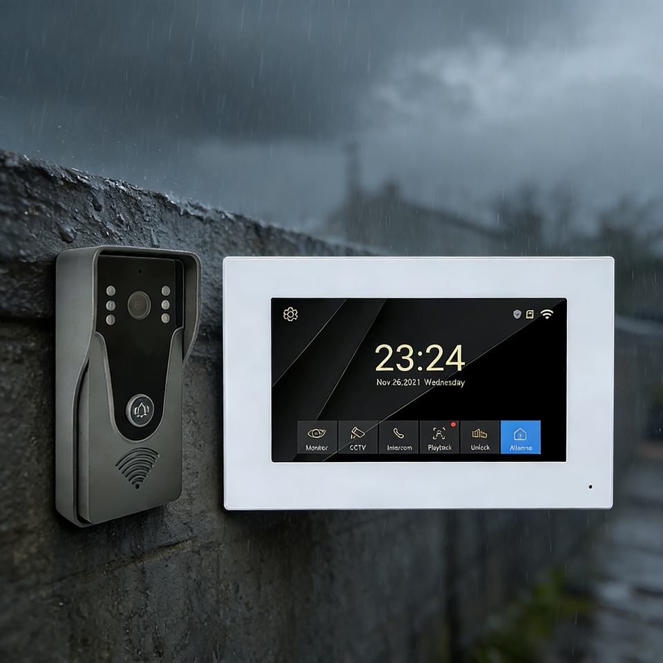 Multiple Intercom System 2 Wire Multi-Tenant Intercom System Compatible With Magnetic Locks 4 ...