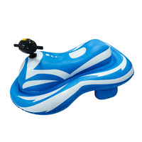 Jet ski gonflable électrique, jouet aquatique sûr avec propulseur électrique, embarcation gonflable pour jeux aquatiques en famille, divertissement en piscine