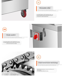 <span class=keywords><strong>Cuchillo</strong></span> rebanador de <span class=keywords><strong>carne</strong></span> de acero inoxidable Horizontal eléctrico de nueva condición uso en restaurante doméstico hecho en China <span class=keywords><strong>cuchillo</strong></span> de corte intercambiable - Product Image 6