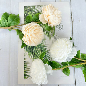 Fleurs artificielles de pivoine Meilin, fleurs en soie pour mariage et décoration intérieure, 2 têtes en stock - Product Image 4