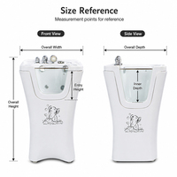 Baignoire pour petits animaux de compagnie en acrylique transparent à 360 degrés, vitrine visuelle complète pour chats