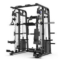 Máquina de Gimnasio Multifuncional con Cable Cruzado, Rack de Sentadillas, Banco Ajustable, Pila de Pesas de Acero y Máquina Smith para Entrenamiento de Fuerza Moderno