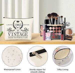 Bolsa de Compras Reutilizable de Lona, Regalo de Cumpleaños Número 40, 50, 60, Bolsa de Mano para Mujer, Mamá, Esposa, Hermana, Abuela - Product Image 2